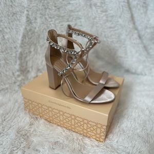 Badgley Mischka Block Embellished Heels